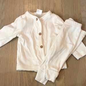 Carter's White Button-Up Baby Outfit